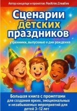 Сценарии детских праздников: утренники, выпускные и дни рождения. Большая книга с промптами для создания ярких и незабываемых мероприятий для детей 3–12 лет